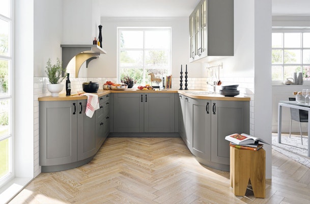 U-keuken in een kleine ruimte