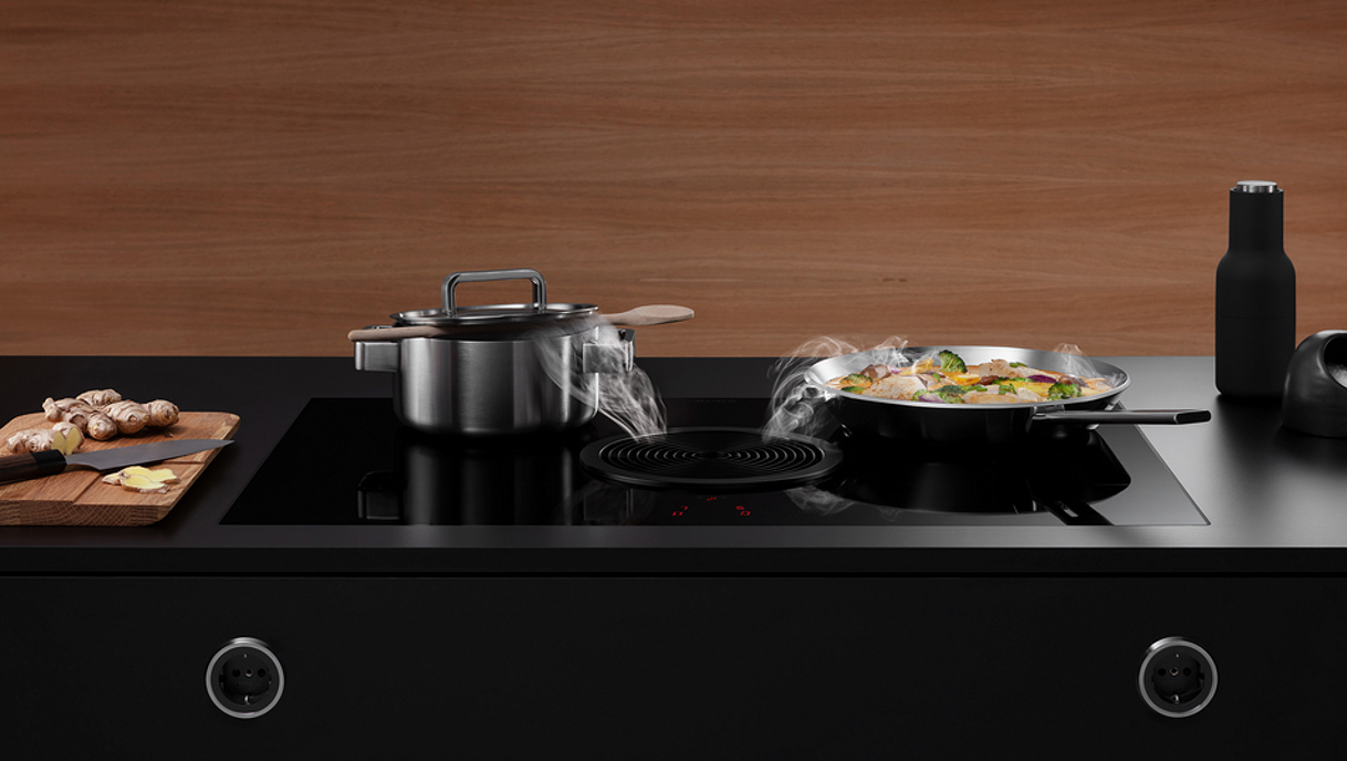 Uiterst stille kookplaat afzuiging.