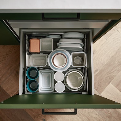 Uittrek element met binnen lade