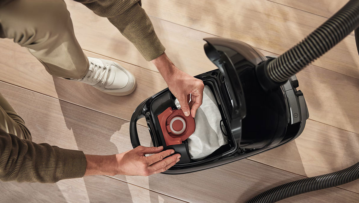 De grootste stofzuigerzak met een volume van 4,5 liter.