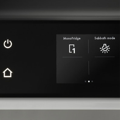 V-ZUG MonoFridge display met bediening voor flexibel omschakelen van vriezer naar koelkast