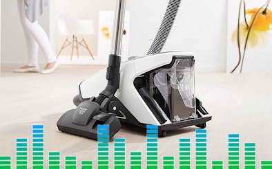 Zakloze stofzuiger met cycloontechnologie en geluidsweergave – uitleg over hoger en constant geluidsniveau