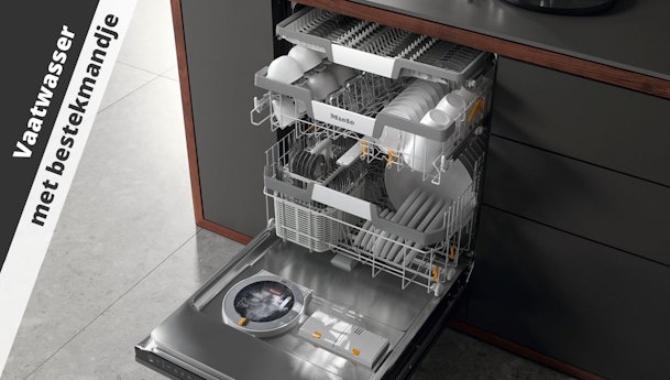 Bestekmandje in een Miele afwasmachine