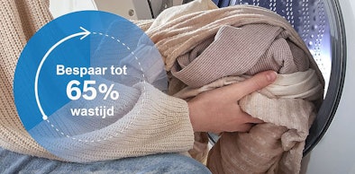 Bosch Serie 4 met VarioPerfect die tot 65% wastijd bespaart bij het wassen
