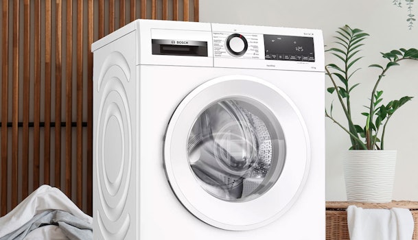 Bosch Serie 4 wasmachine met VarioPerfect technologie in rustige woonomgeving
