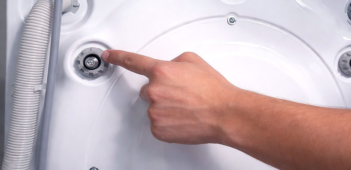 Transportbout aan achterkant van wasmachine die trillingen veroorzaakt