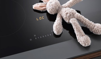 Miele veiligheidsfuncties inductiekookplaat kinderslot restwarmte indicatie automatische beveiliging