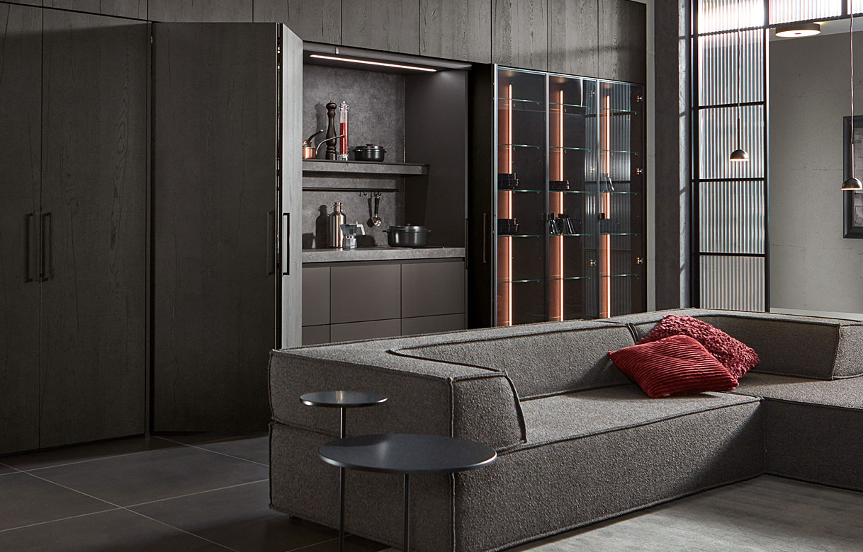 Verborgen woonkeuken