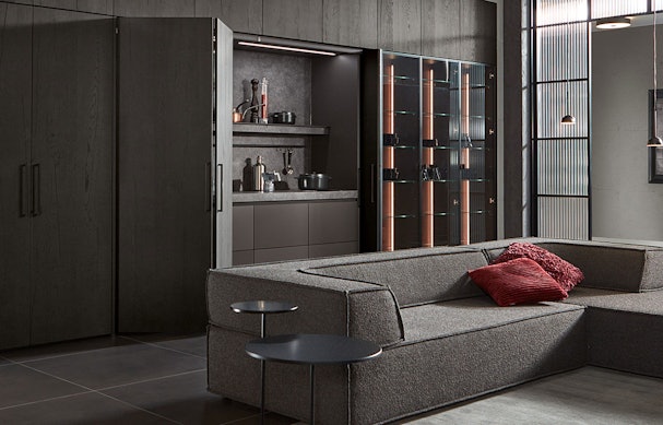 Verborgen woonkeuken