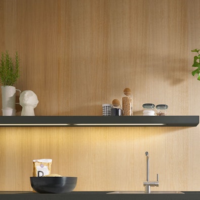 Verlichte wandplanken