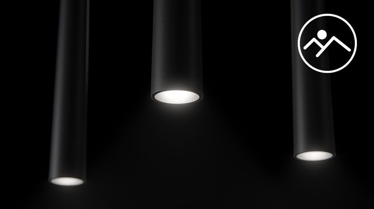 De BORA keukenverlichting biedt vrij zicht op de werkbladen of boven de eettafel.