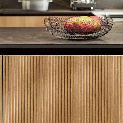 Verticale groeven eikenhout