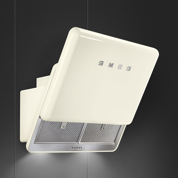 Vintage afzuigkap in de kleur créme