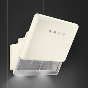 Vintage afzuigkap in de kleur créme