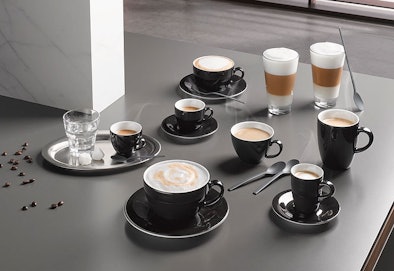 Miele volautomatische koffiebereiding met espresso cappuccino en latte macchiato
