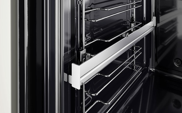 Eenvoudig volledig uittrekbare en niveau-onafhankelijke telescooprails.