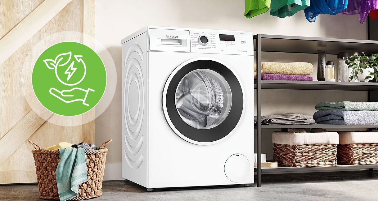Zuinige 7 kg wasmachine die past in een standaard nis van 60 cm