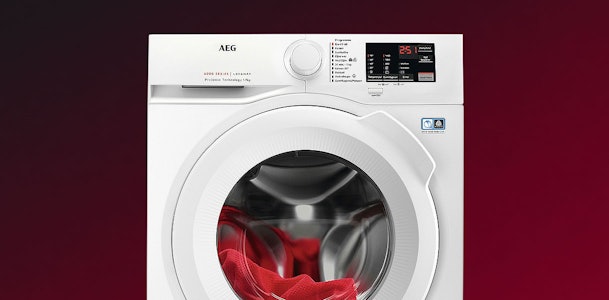 AEG 7 kg wasmachine als voorlader waar je een droger op kunt stapelen
