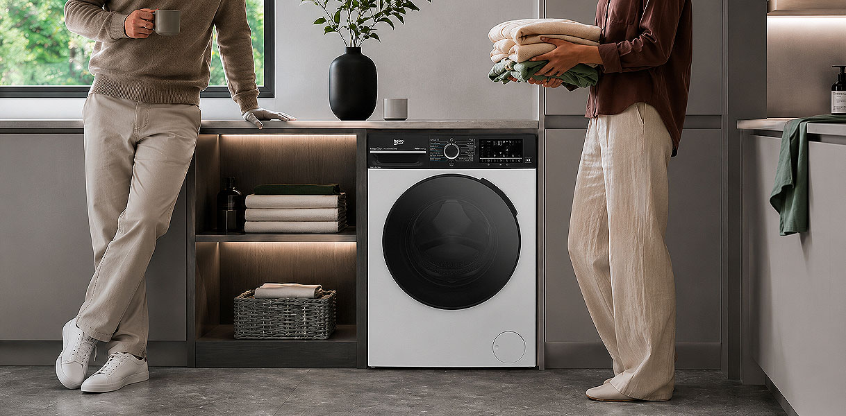Beko was-droogcombinatie met 8 kilo vulgewicht genoeg voor een één- of tweepersoonshuishouden