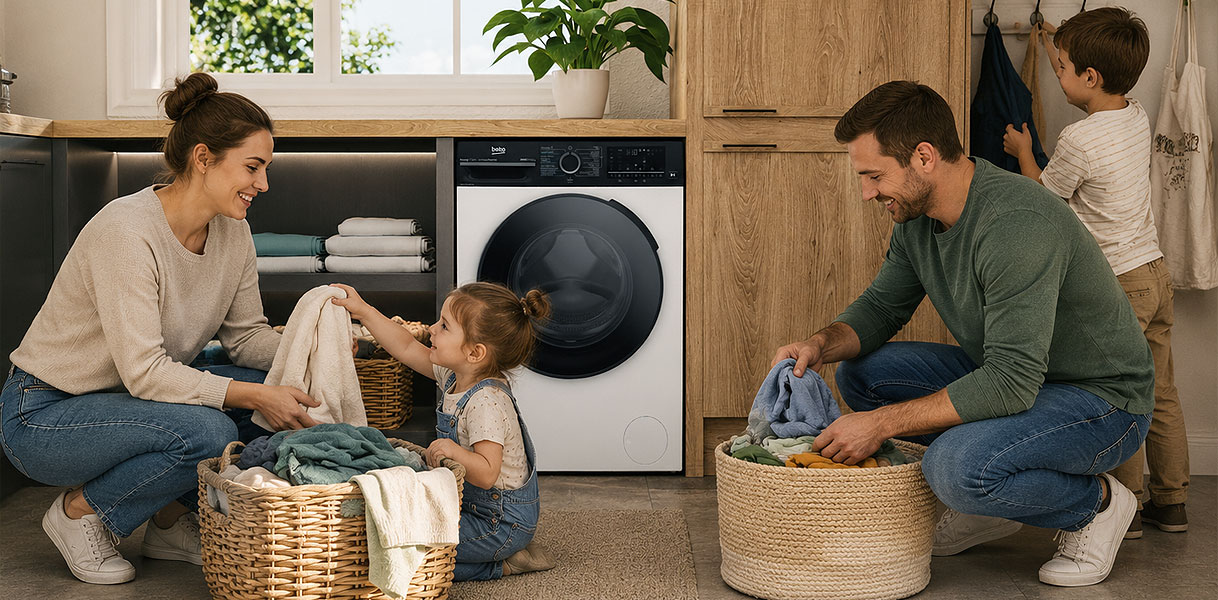 Beko was-droogcombinatie met 9 kilo vulgewicht prettig voor gezinnen die beddengoed en handdoeken wassen