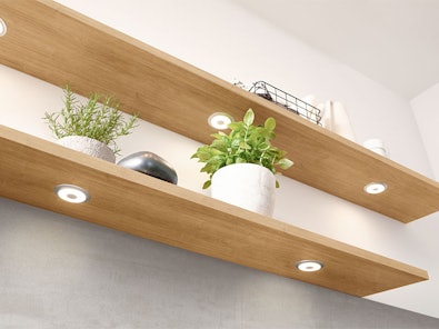 Wandplanken van hout.