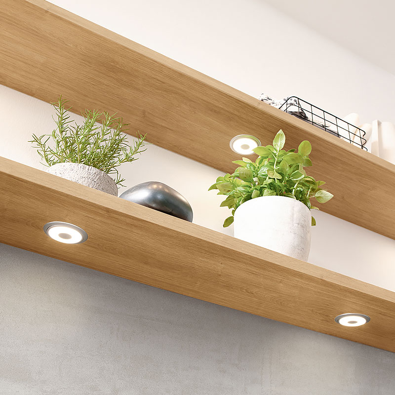 Wandplanken met onderverlichting