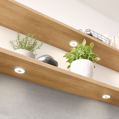 Wandplanken met onderverlichting