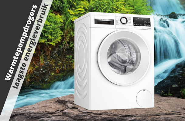 Warmtepompdrogers hebben het laagste energieverbruik.