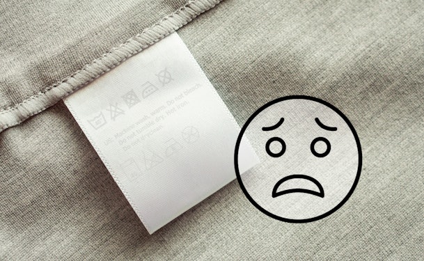 Is het waslabel verdwenen of slecht leesbaar? Houd hier dan rekening meer!