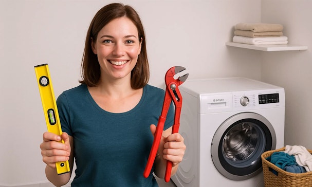 Wasmachine aansluiten
