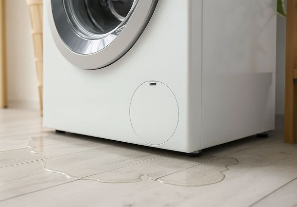 Wasmachine lekt water aan de onderkant
