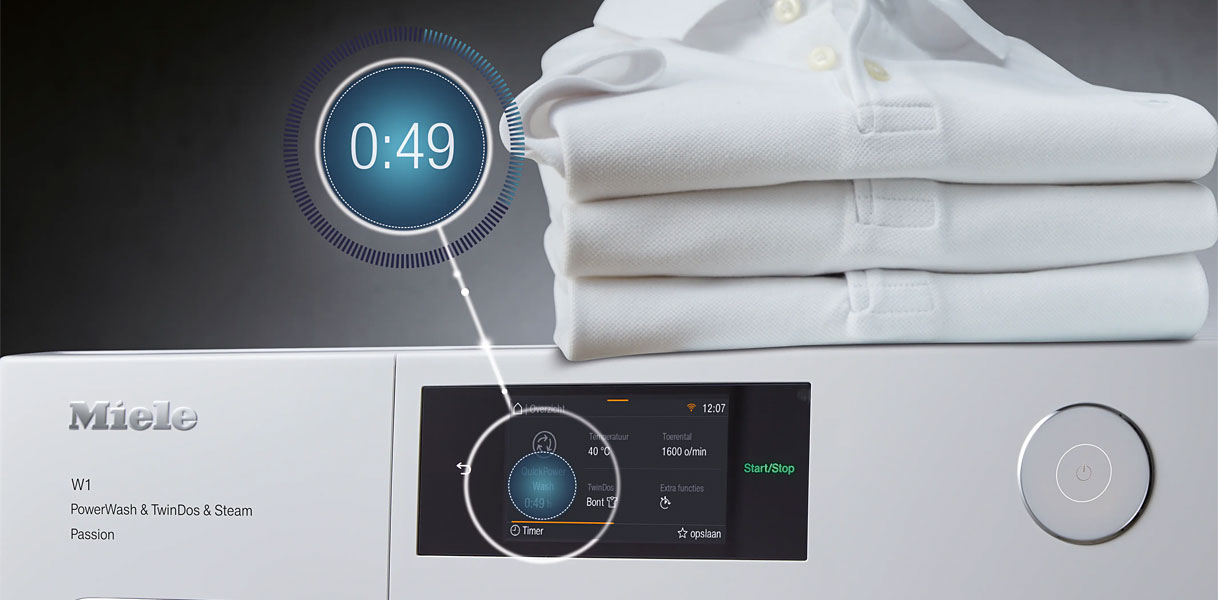 Wasmachine met kort wasprogramma