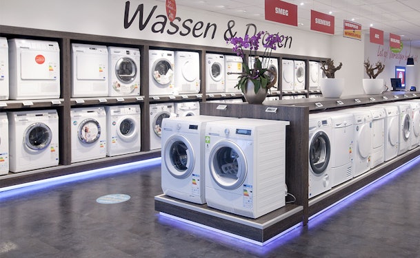 Wasmachine met stoomfunctie kopen in een echte winkel.