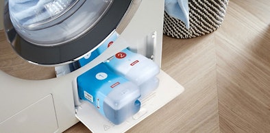 Wasmachine met wasmiddeldosering