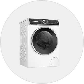 Witte voorlader wasmachine