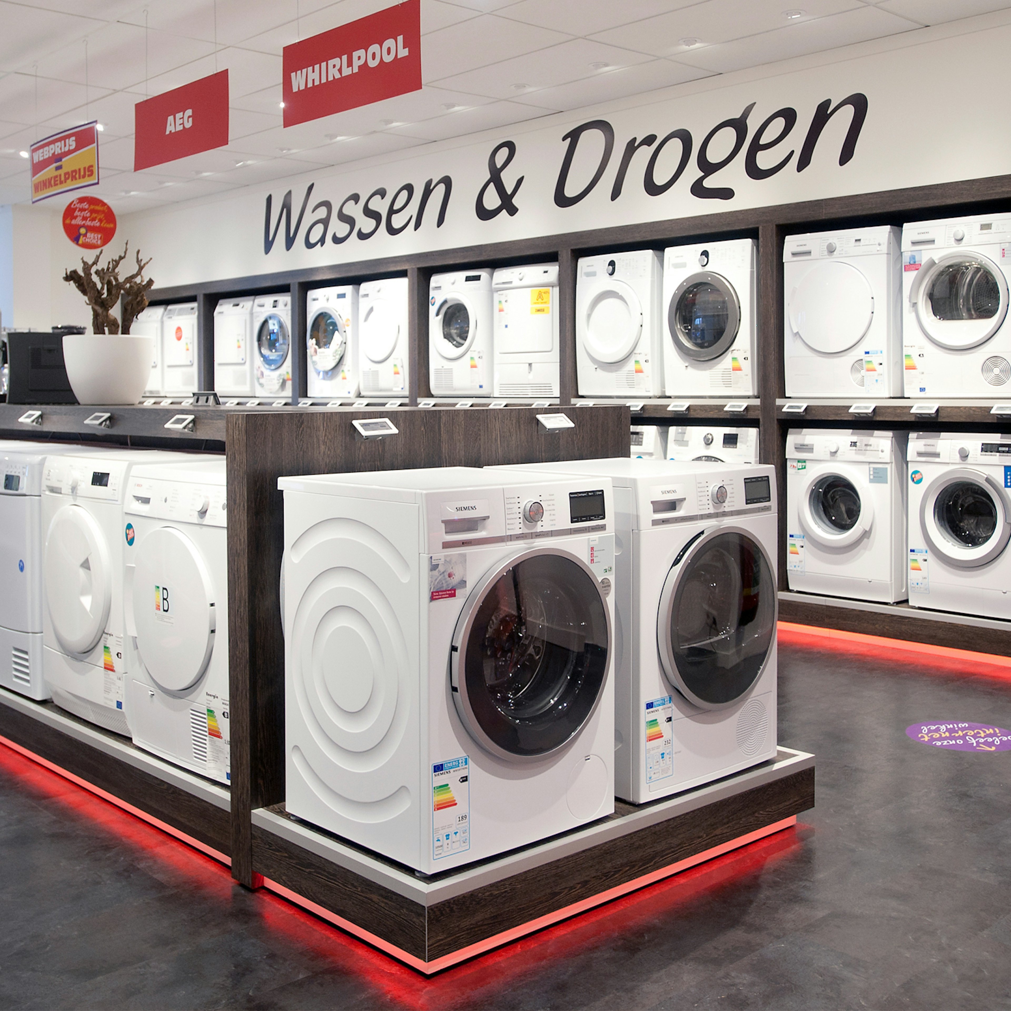 Wasmachines en wasdrogers voor de laagste prijs