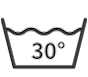 Icoon wastemperatuur 30°C