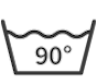 Icoon wastemperatuur 90°C