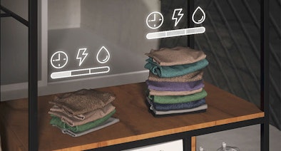 Miele beladingsherkenning past automatisch water-, energie- en wasmiddelverbruik aan op hoeveelheid wasgoed