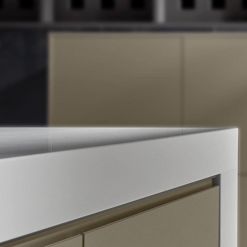 Verlichte display voor boeken.