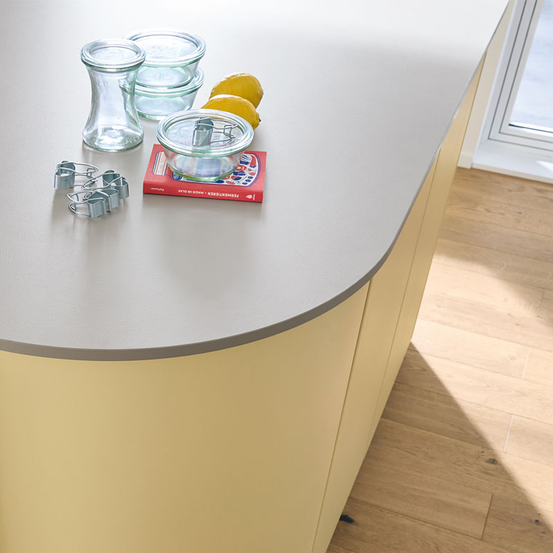 Kiezelgrijs werkblad met structuur