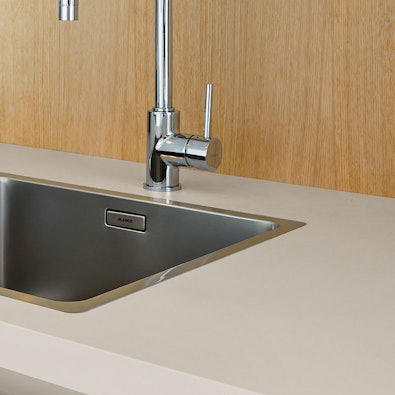 Werkblad met structuur in de kleur schelpenwit