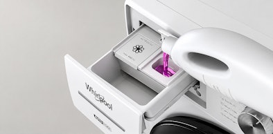 Whirlpool wasmachine met AutoDose systeem dat zelf de juiste hoeveelheid wasmiddel doseert