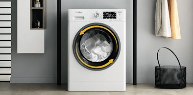Whirlpool wasmachine met FreshCare functie die de trommel laat doordraaien voor frisse was