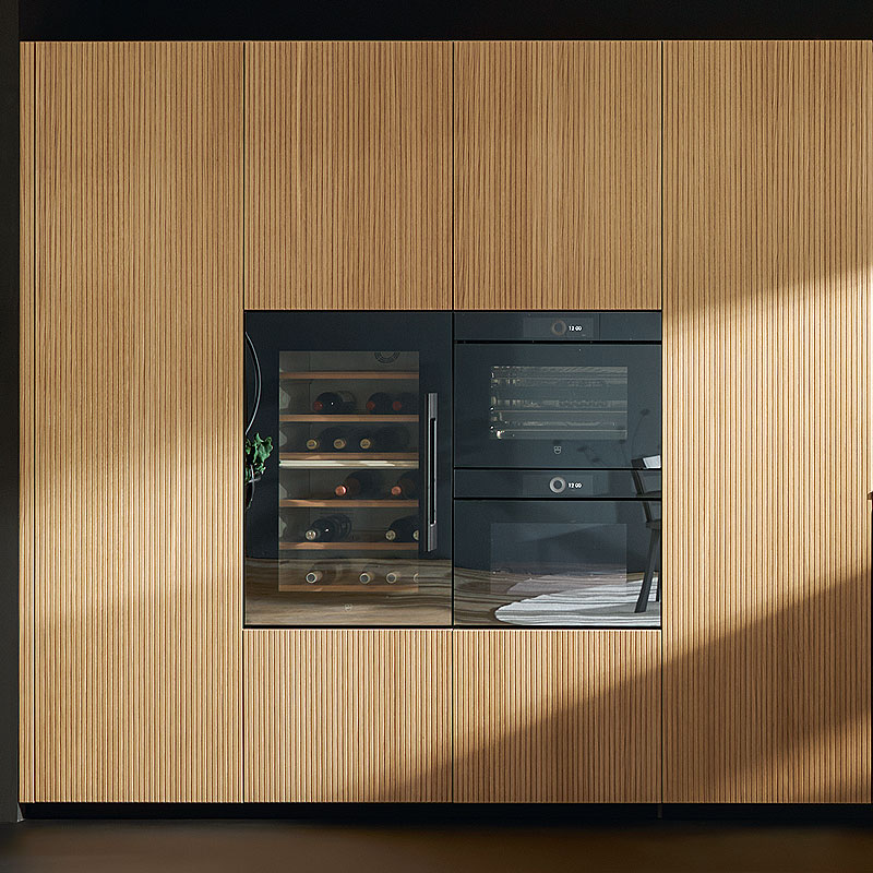 Wijnklimaatkast geïntegreerd midden
