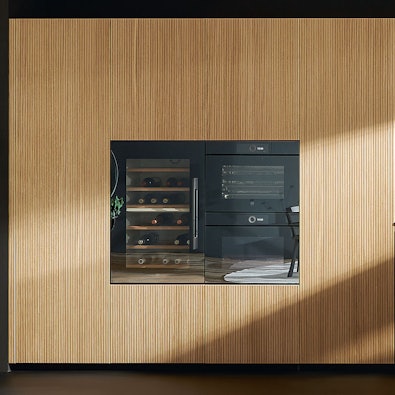 Wijnklimaatkast geïntegreerd midden