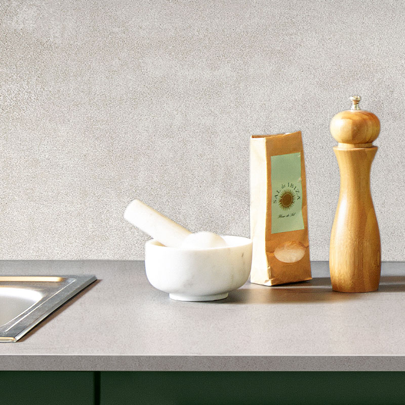 Witgrijs betonlook keukenblad