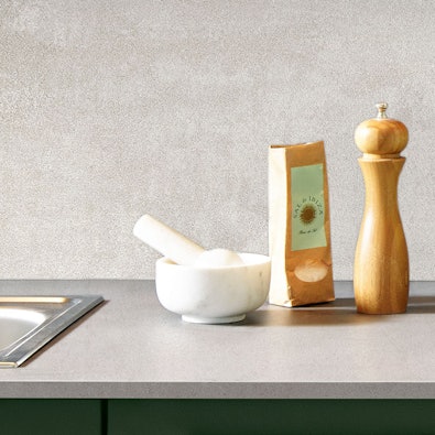 Witgrijs betonlook keukenblad