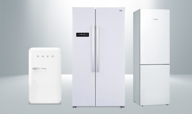 Witte koelkasten en wit kleurige koel-vriescombinaties