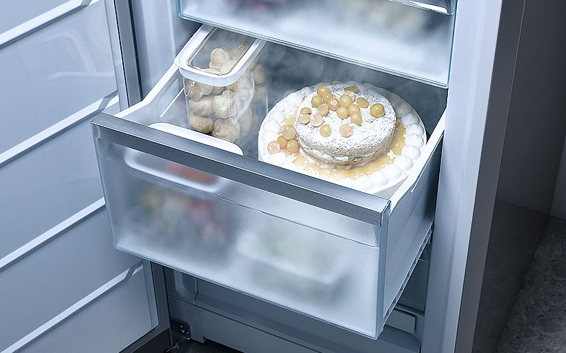 Miele vriezer XXL-box met extra diepe lade voor grote producten